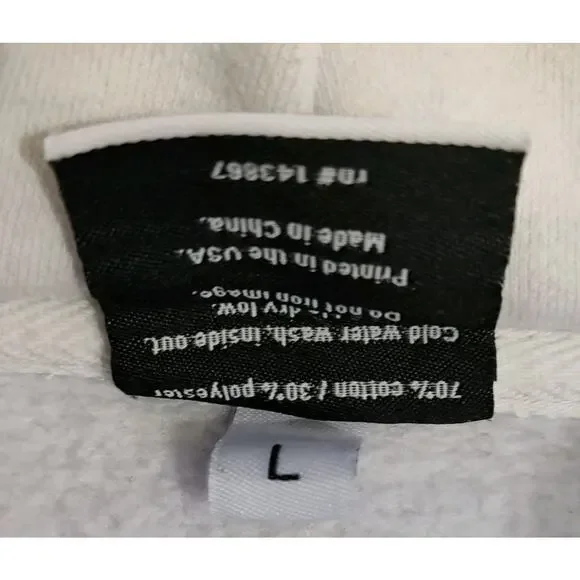 Authentic Cookies Brand Original White/Blue Hoodie Sweatshirt Cookie - Large - Picture 7 of 9